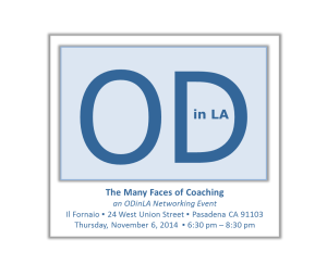 Plus Delta’s CEO Joins ODinLA “Many Faces of Coaching” Panel Presentation on Thur Nov 6th 